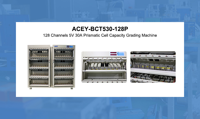 128 Channels 5V 30A Prismatic Cell Capacity Grading Machine