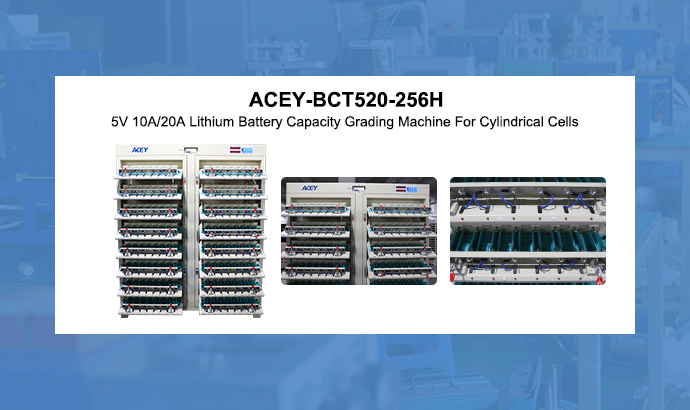 5V 10A/20A Lithium Battery Capacity Grading Machine For Cylindrical Cells